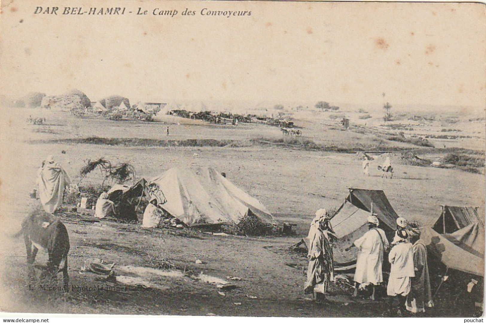 RE 24- (MAROC) DAR BEL HAMRI - LE CAMP DES CONVOYEURS - 2 SCANS - Sonstige & Ohne Zuordnung