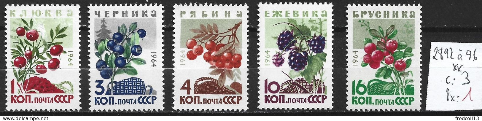 RUSSIE 2892 à 96 ** Côte 3 € - Unused Stamps