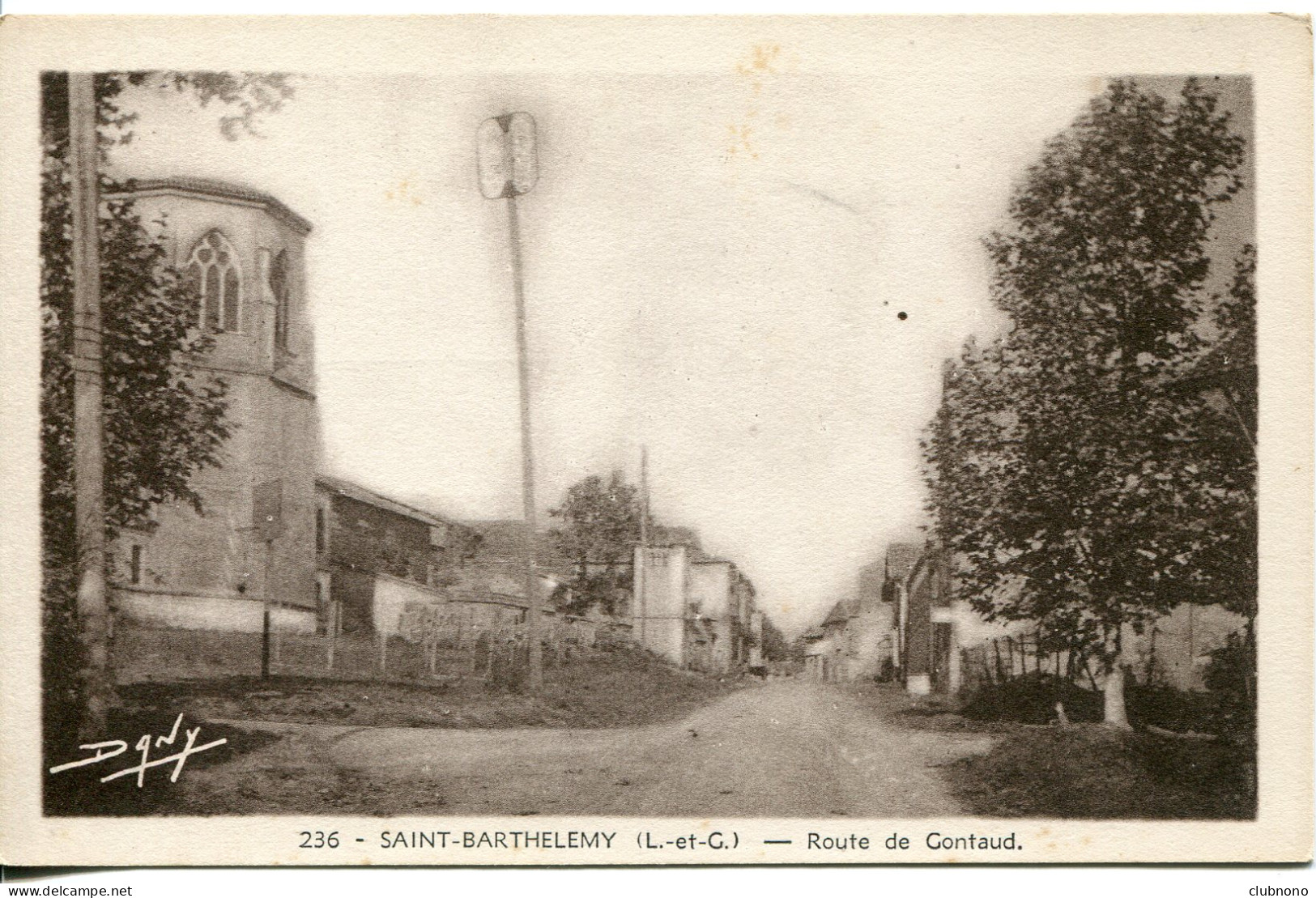 CPA - SAINT-BARTHELEMY - ROUTE DE GONTAUD - Other & Unclassified