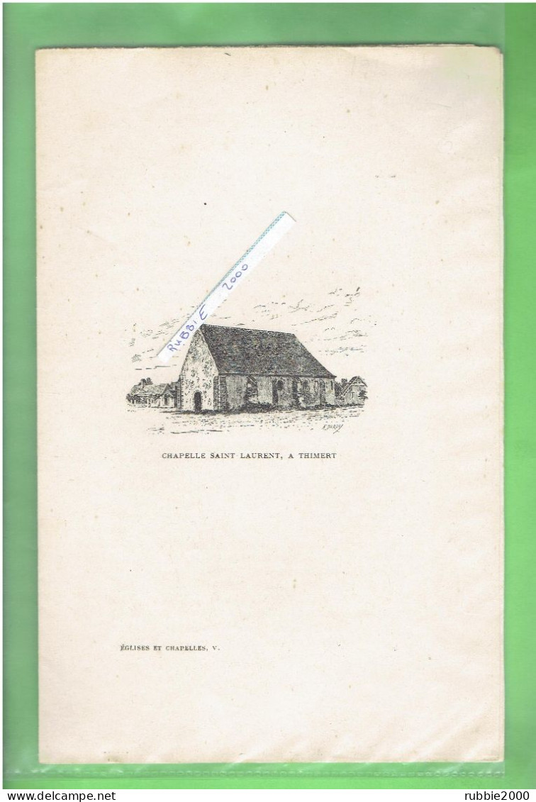 THIMERT GATELLES CHAPELLE SAINT LAURENT PAR L ABBE METAIS VERS 1900 EURE ET LOIR - Centre - Val De Loire