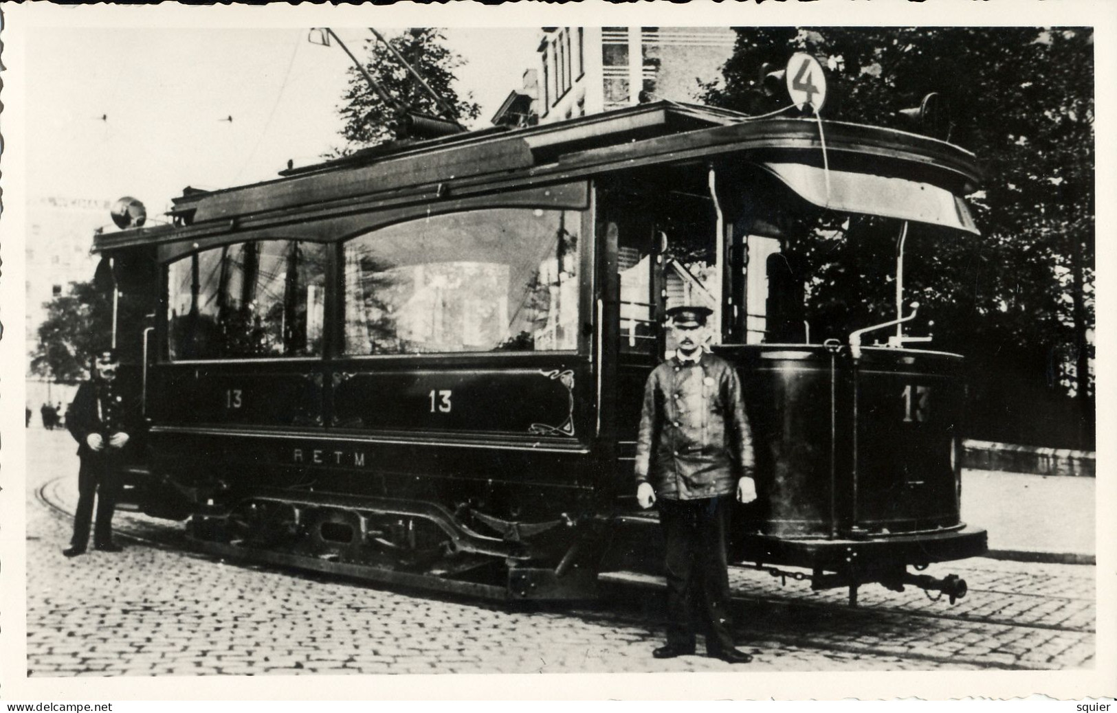 Rotterdam ,  Tram 4, !906-1931, Bestuurder In Weer En Wind, Eerste Tram, Real Photo - Rotterdam