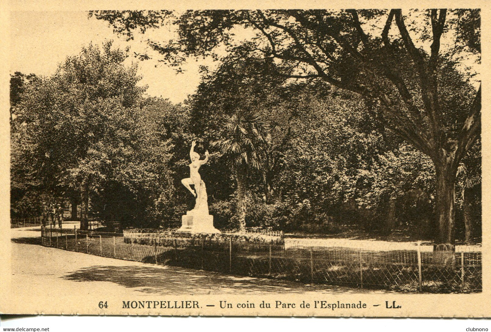 CPA - MONTPELLIER- UN COIN DU PARC DE L'ESPLANADE - Montpellier