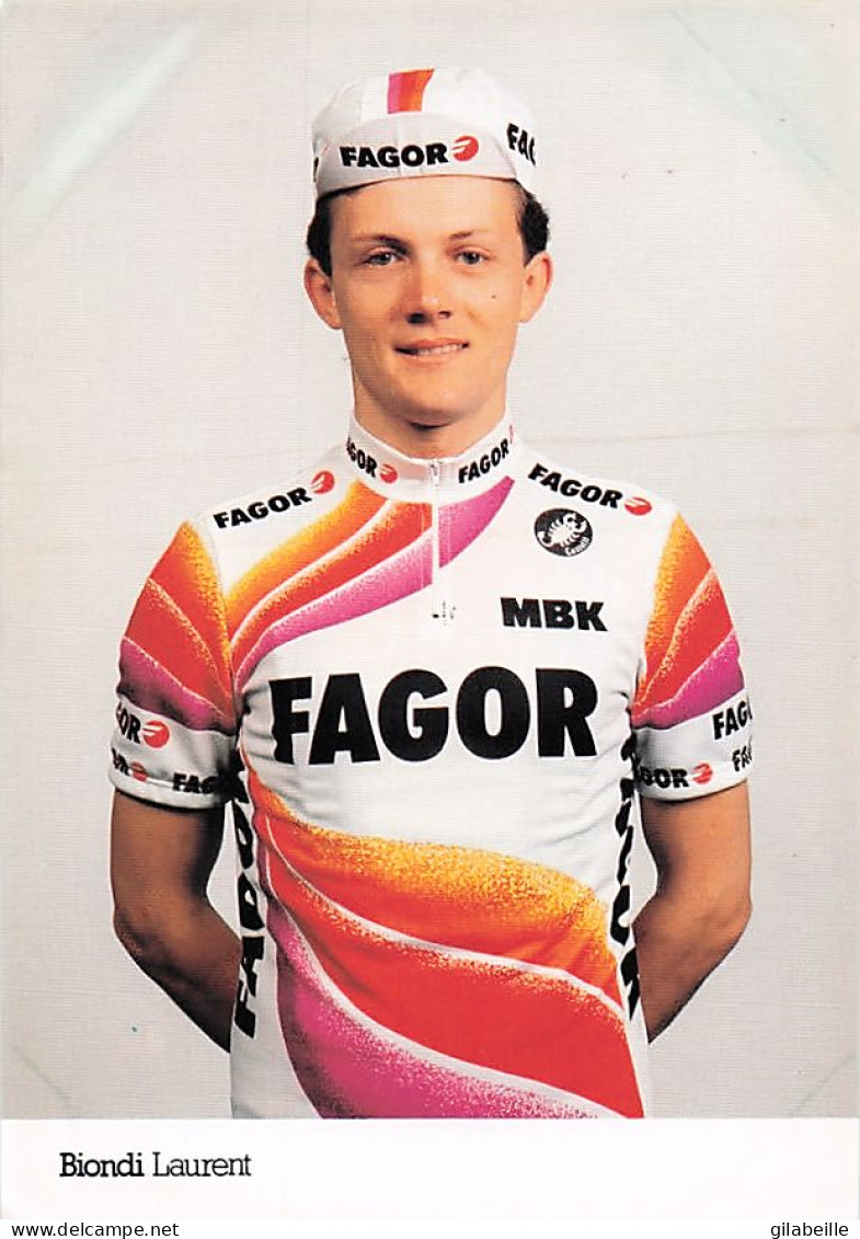 Vélo Coureur Cycliste Francais Laurent Biondi - Team Fagor -  Cycling - Cyclisme  Ciclismo - Wielrennen  - Radsport