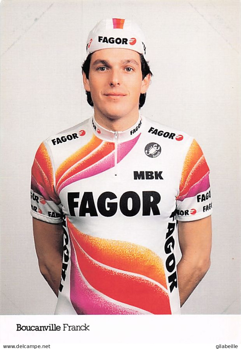 Vélo Coureur Cycliste Francais Franck Boucanville - Team Fagor -  Cycling - Cyclisme  Ciclismo - Wielrennen  - Radsport
