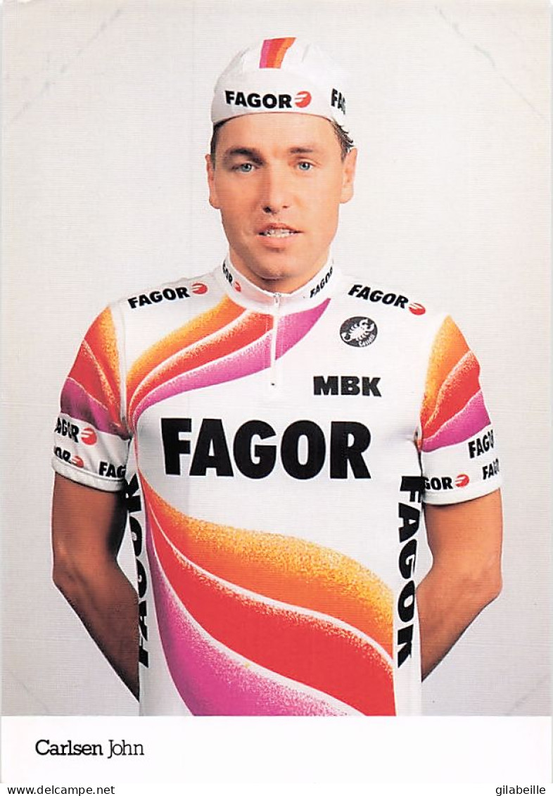 Vélo Coureur Cycliste Danois John Carlsen - Team Fagor -  Cycling - Cyclisme  Ciclismo - Wielrennen  - Radsport