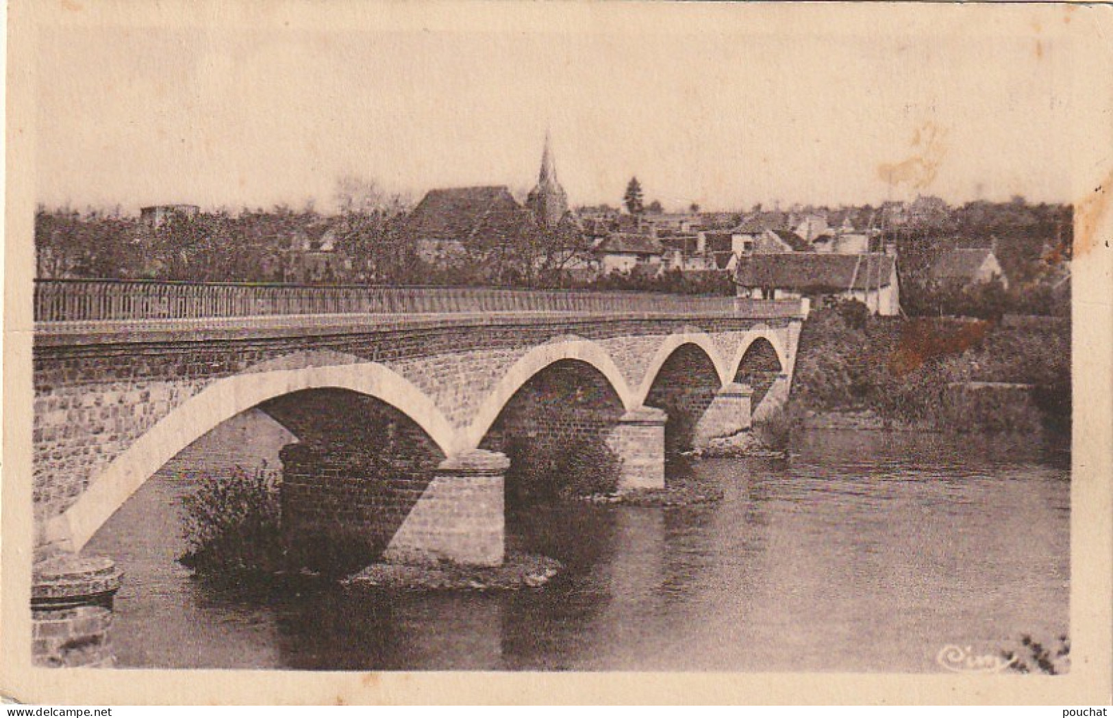 SO 1-(41) MENNETOU SUR CHER - LE PONT SUR CHER ET VUE GENERALE - 2 SCANS - Other & Unclassified