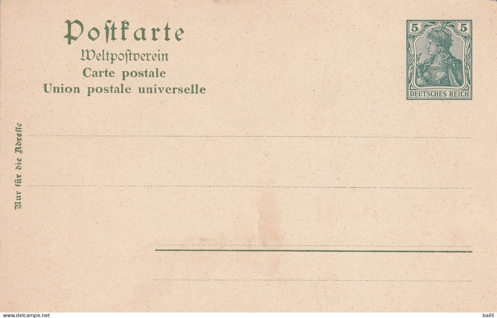 Allemagne Entier Postal Illustré 1902 - Cartoline