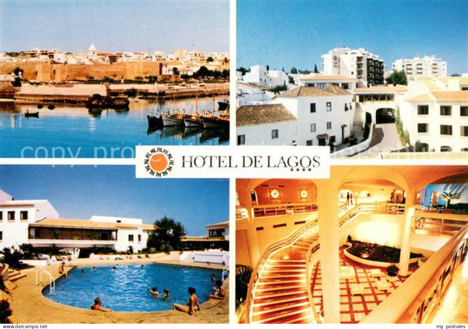 73723334 Lagos Algarve Portugal Hotel De Lagos Swimming Pool Hafen  - Autres & Non Classés