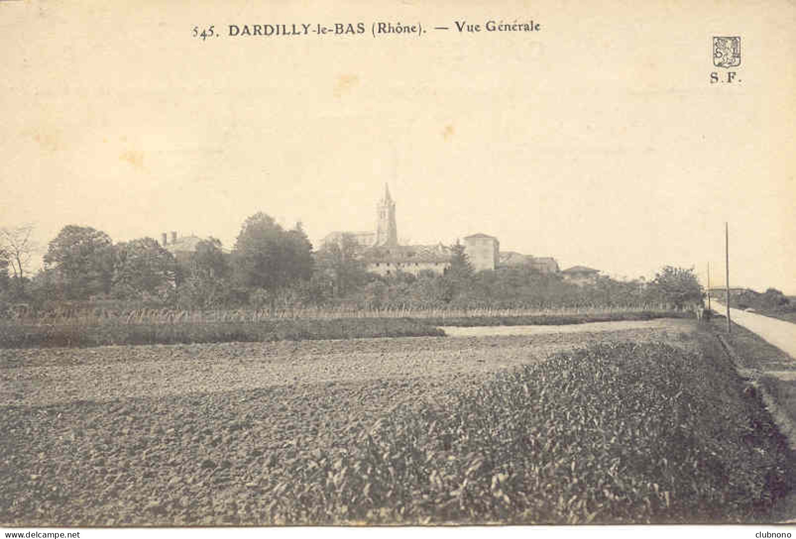 CPA - DARDILLY-BAS - VUE GENERALE  (CIRCULE EN 1926) - Sonstige & Ohne Zuordnung