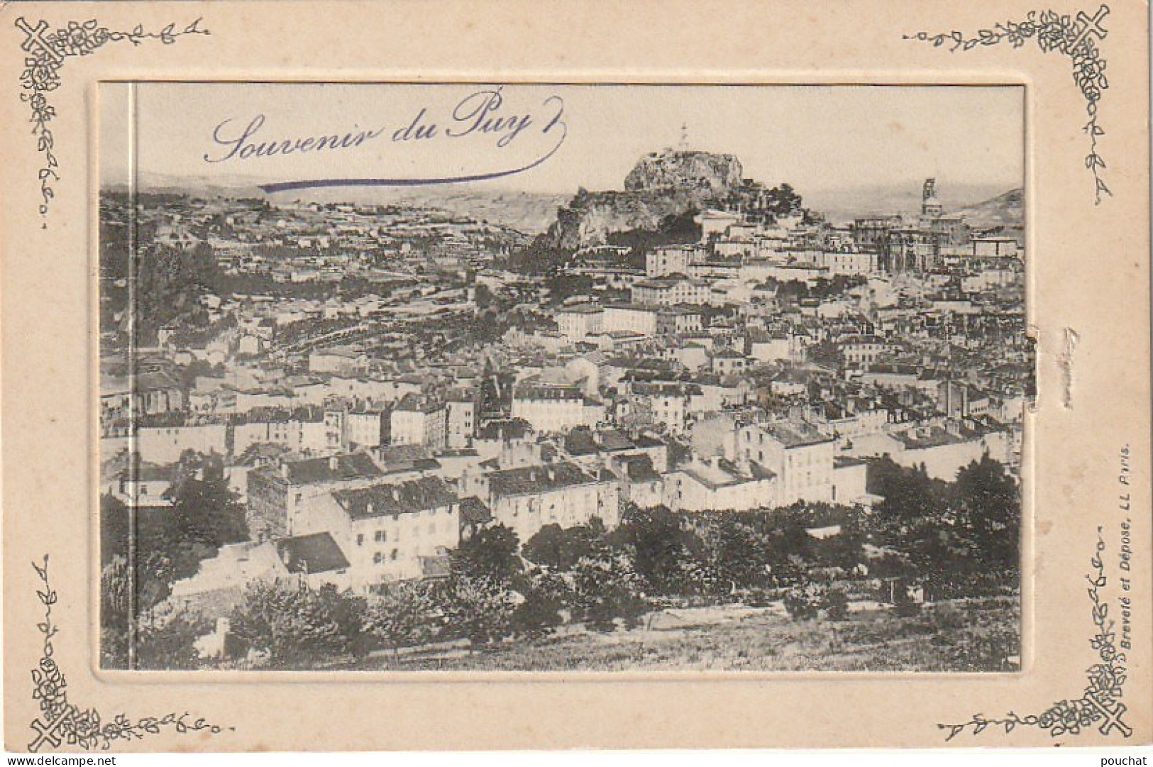 SO 3-(43) SOUVENIR DU PUY - CARTE A SYSTEME - LA VIERGE NOIRE DU PUY - 3 SCANS - Le Puy En Velay