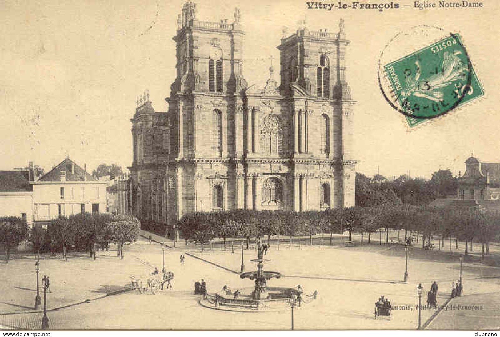 CPA - VITRY LE FRANCOIS - EGLISE NOTRE DAME (IMPECCABLE ( 1913) - Vitry-le-François