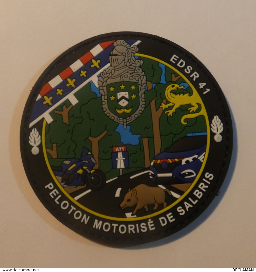 PATCH ECUSSON INSIGNE PVC 3D GENDARMERIE EDSR 41 CALVADOS PMO SALBRIS - Politie & Rijkswacht