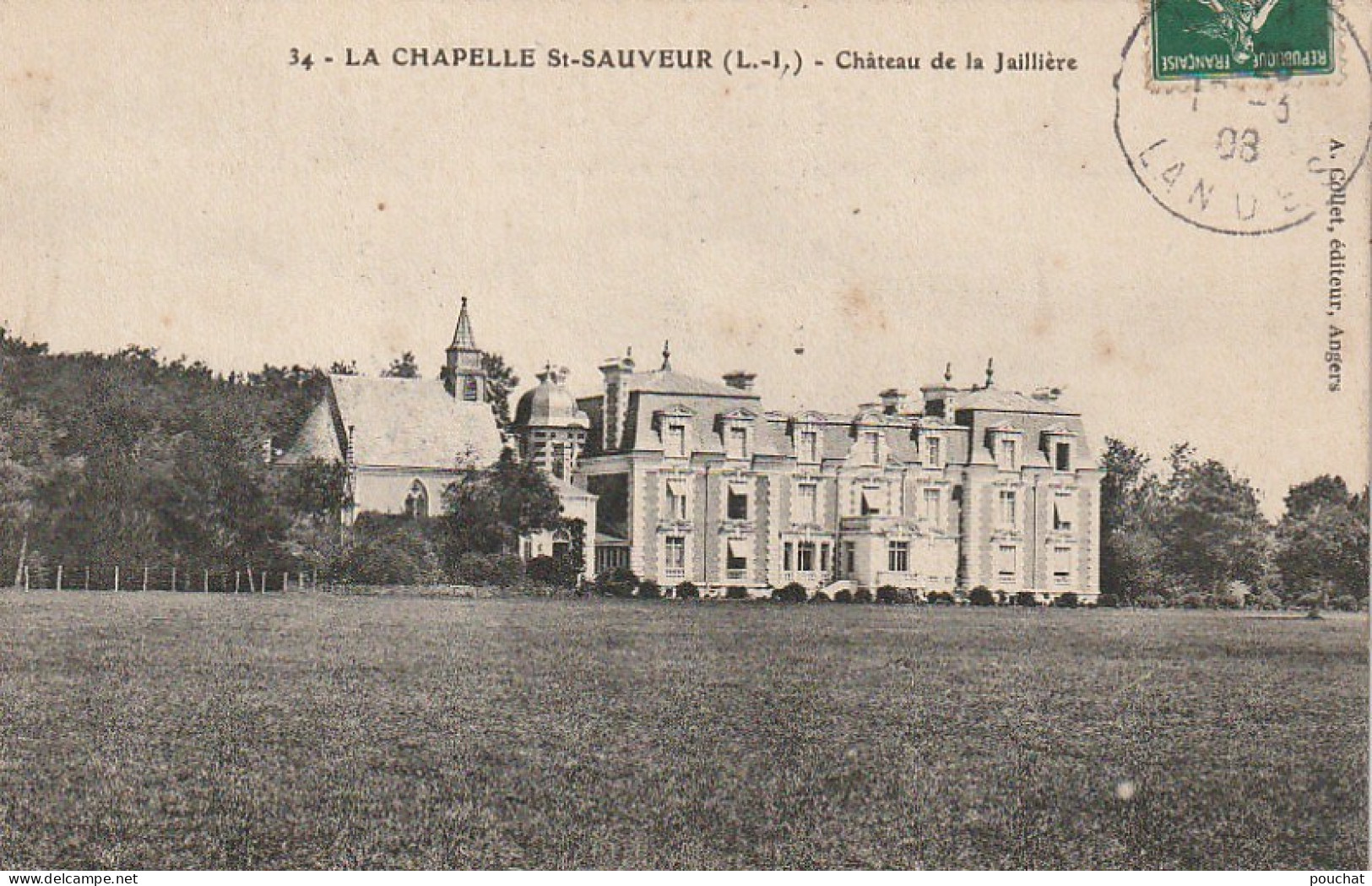 SO 5-(44) LA CHAPELLE SAINT SAUVEUR - CHATEAU DE LA JAILLIERE  - 2 SCANS - Autres & Non Classés