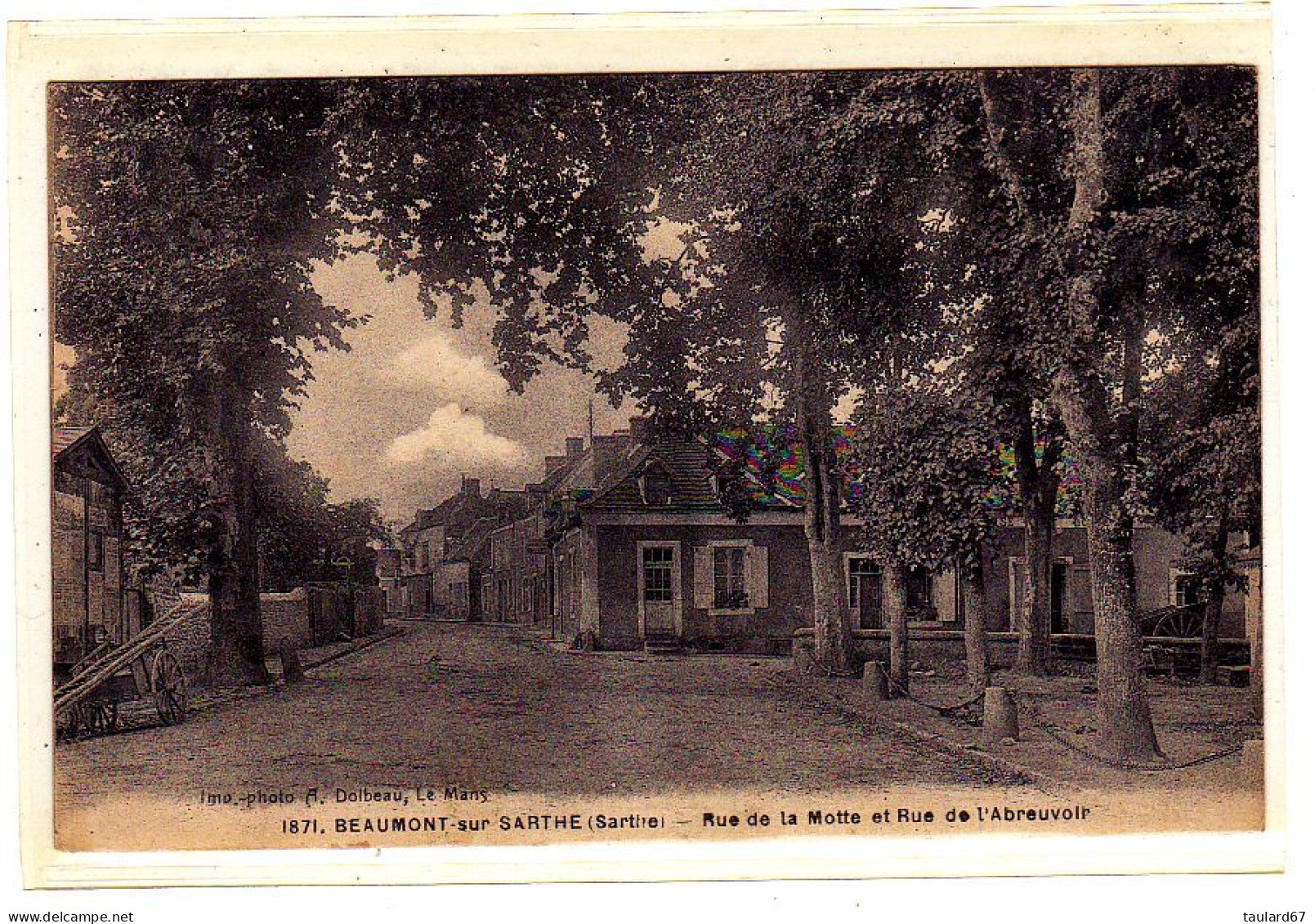 Beaumont Sur Sarthe Rue De La Motte Et Rue De L'Abreuvoir - Beaumont Sur Sarthe