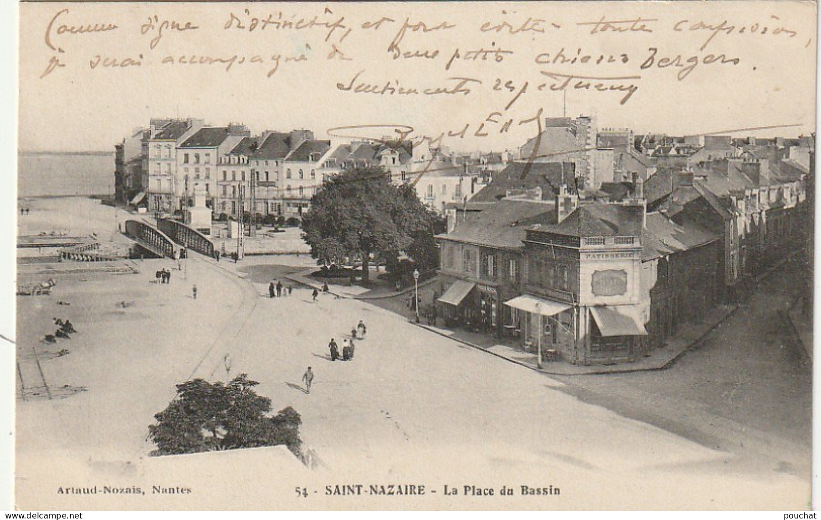 SO 5-(44) SAINT NAZAIRE - LA PLACE DU BASSIN - PATISSERIE - 2 SCANS - Saint Nazaire