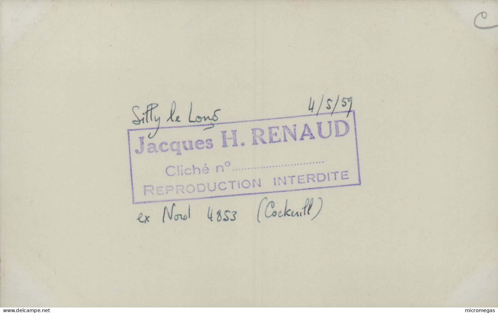Silly-le-Long - Ex. Nord 4853 (Cockerill) - Cliché Jacques H. Renaud, 4-5-1959 - Treni
