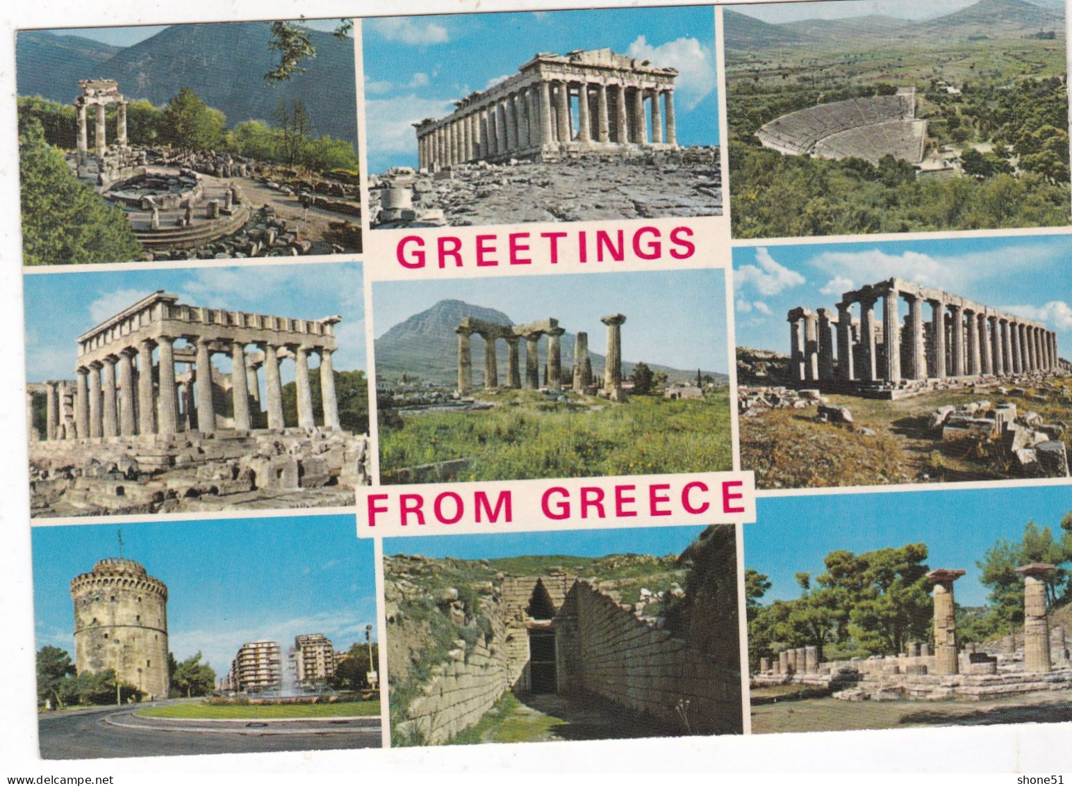 GRETINGS  GREECE ( She Didn't Travel) - Greece