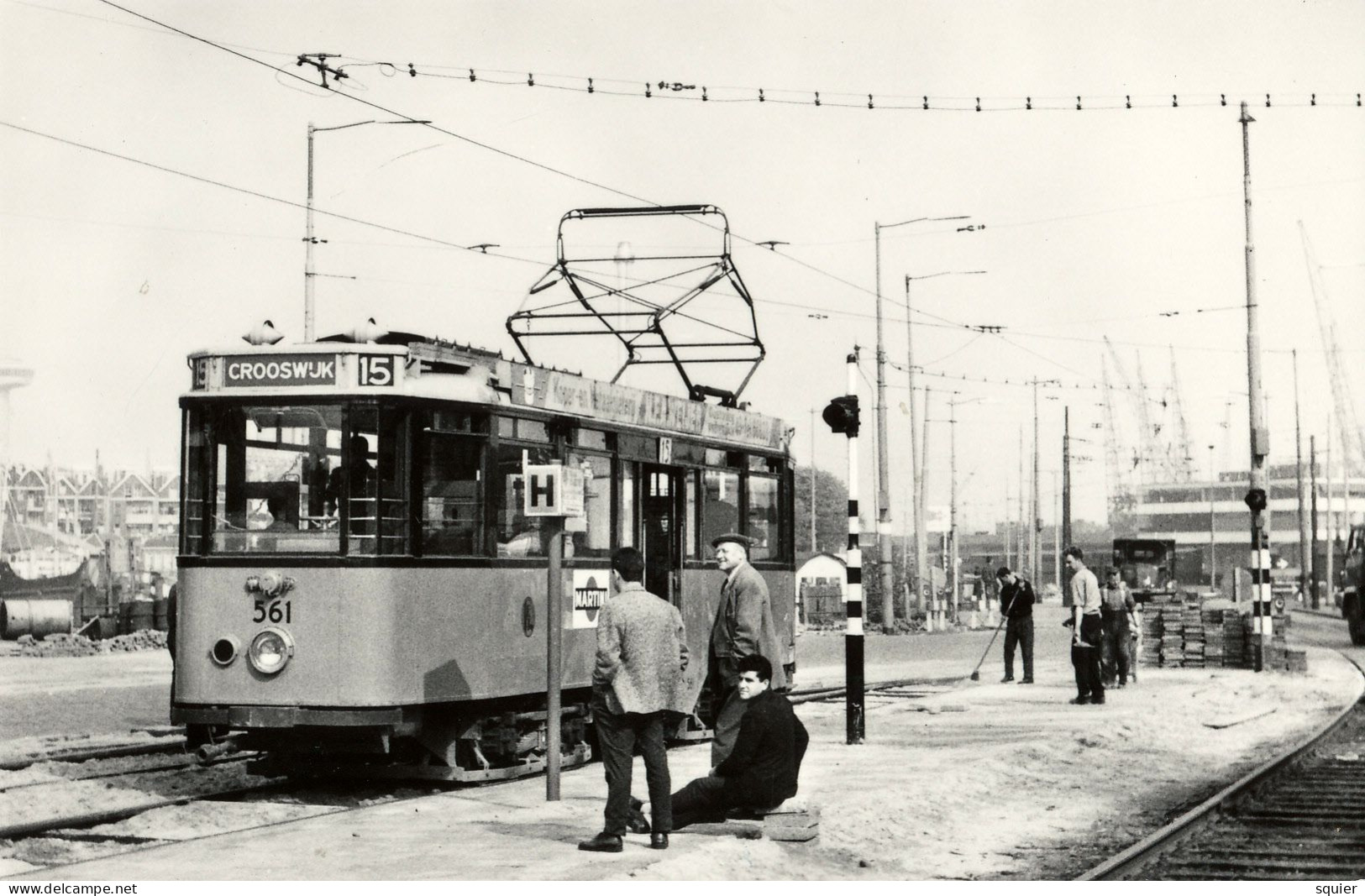 Rotterdam , Crooswijk, Tram !5,Westkousdijk, 1965, Real Photo - Rotterdam