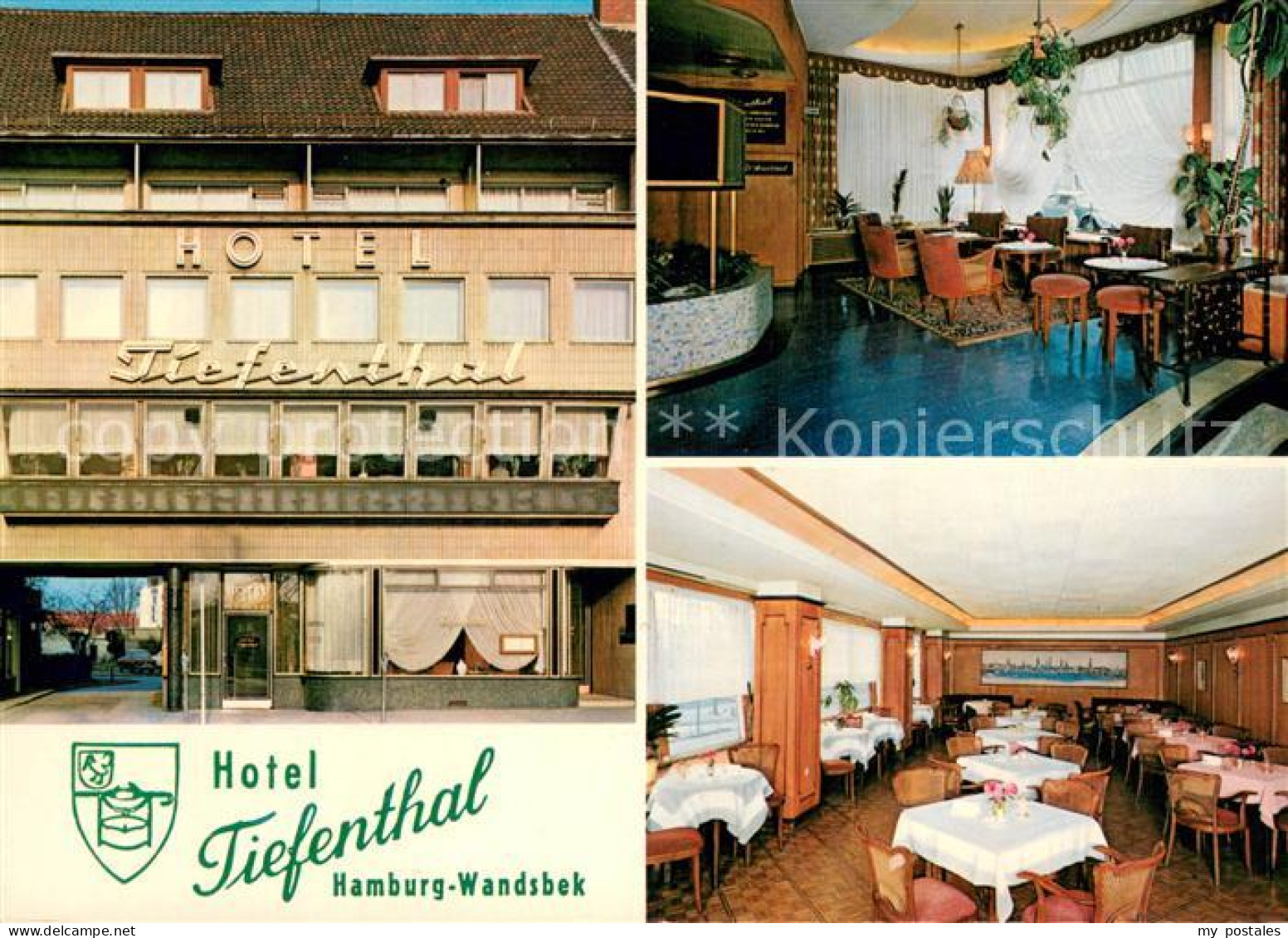 73723255 Wandsbek Hotel Tiefenthal Gaststube Speisesaal Wandsbek - Sonstige & Ohne Zuordnung