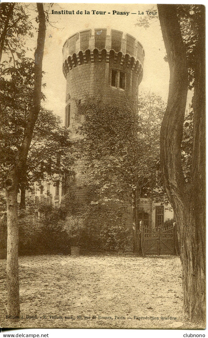 CPA - PARIS - PASSY - INSTITUT DE LA TOUR - Sonstige & Ohne Zuordnung