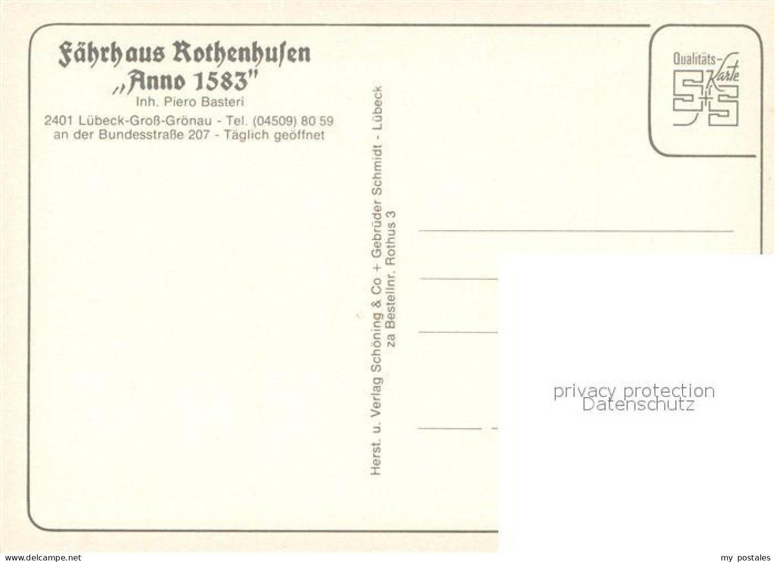 73723252 Gross Groenau Faehrhaus Aus Rothenhusen Gastraum Fliegeraufnahme Gross  - Other & Unclassified