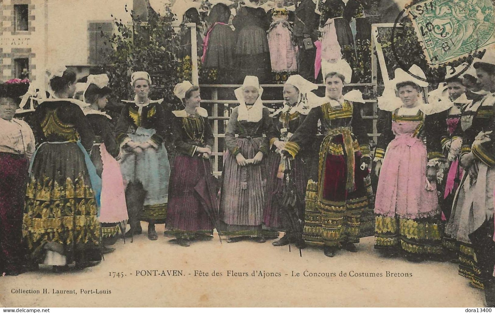 CPA29- PONT-AVEN- Fête Des Fleurs D'Ajoncs- Le Concours De Costumes Bretons - Pont Aven