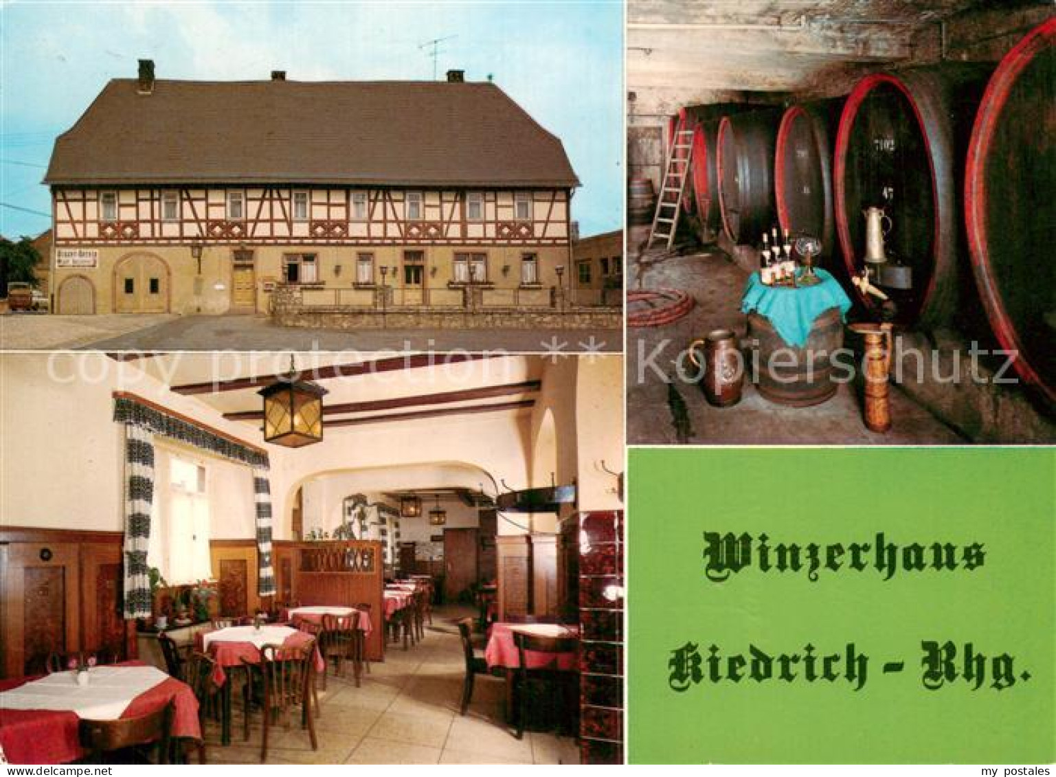 73723234 Kiedrich Winzerhaus Kiedrich Gaststube Weinkeller Kiedrich - Other & Unclassified