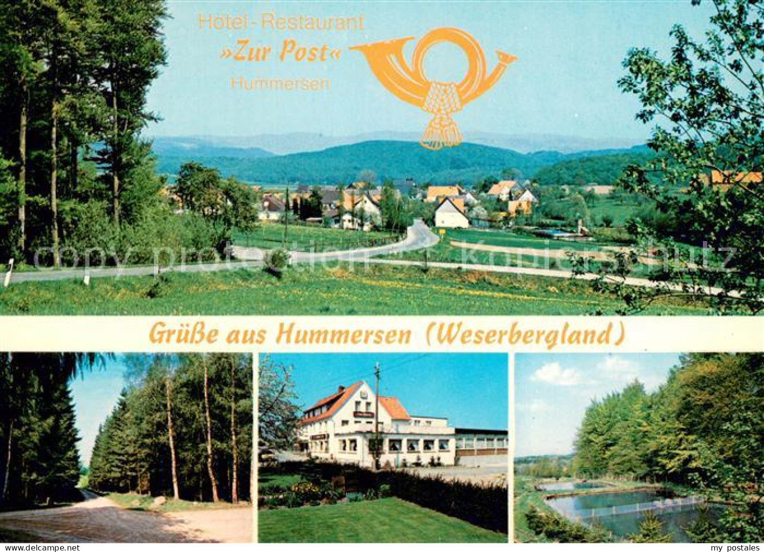 73723222 Hummersen Hotel Restaurant Zur Post Waldpartie Teiche Hummersen - Other & Unclassified