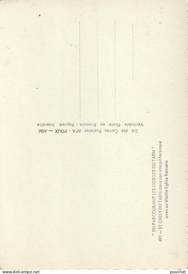 SO 11-(48) SAINT CHELY DU TARN - VIEILLE EGLISE ROMANE - 2 SCANS - Other & Unclassified