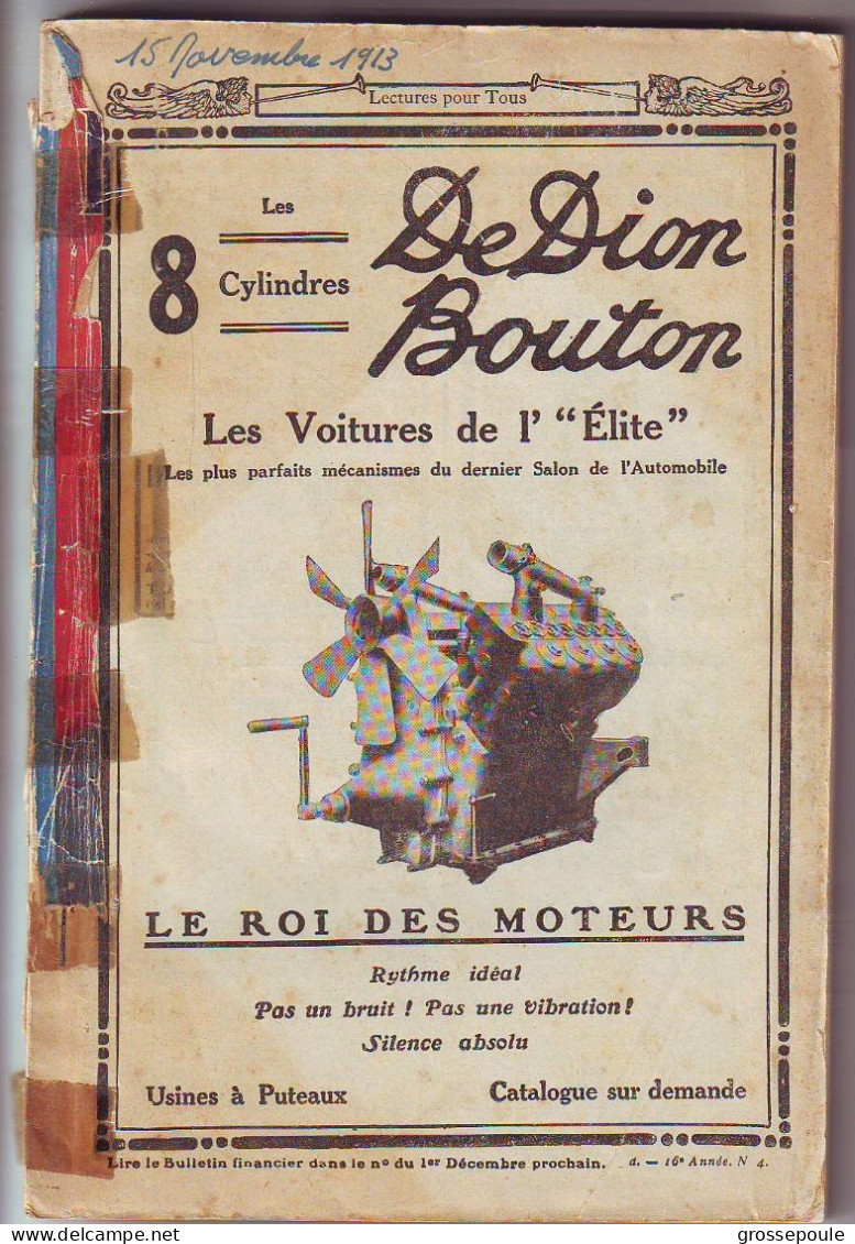 LECTURE POUR TOUS 15 NOVEMBRE 1913 - VOIR SOMMAIRE Dans La Description - 1900 - 1949