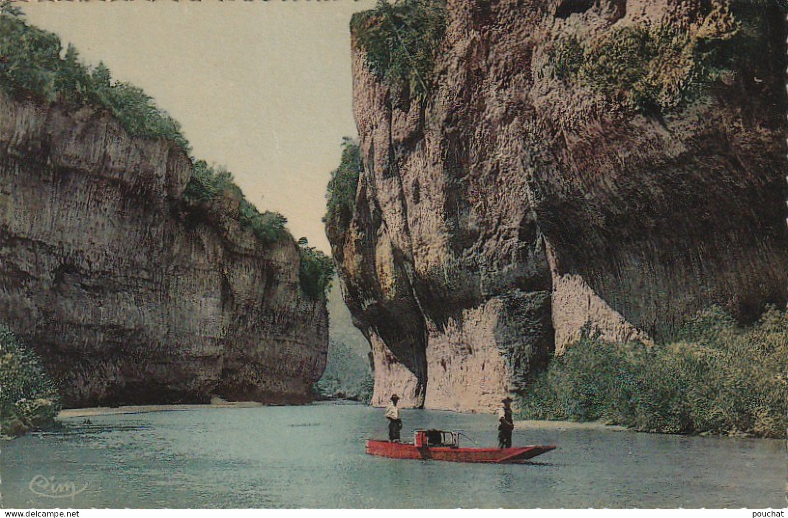 SO 11-(48) LES GORGES DU TARN - LES DETROITS  - LES CURIOSITES A VOIR PAR DESCENTE EN BARQUE - CARTE COULEURS - 2 SCANS - Gorges Du Tarn