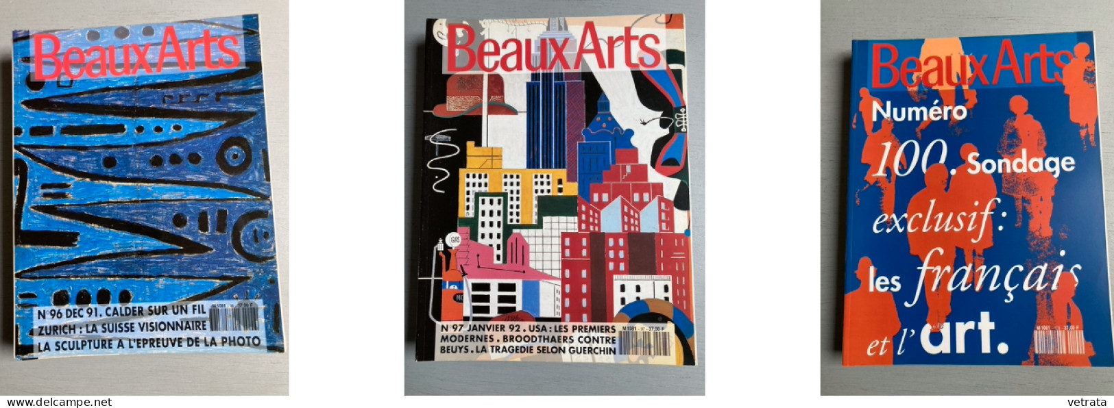 10 N° De Beaux Arts Dans Boite Reliure = N°80/87/89/96/97/100/103/107/117 & 121 (1990/94) (Biennale Venise-Bacon-Popova- - Altri & Non Classificati