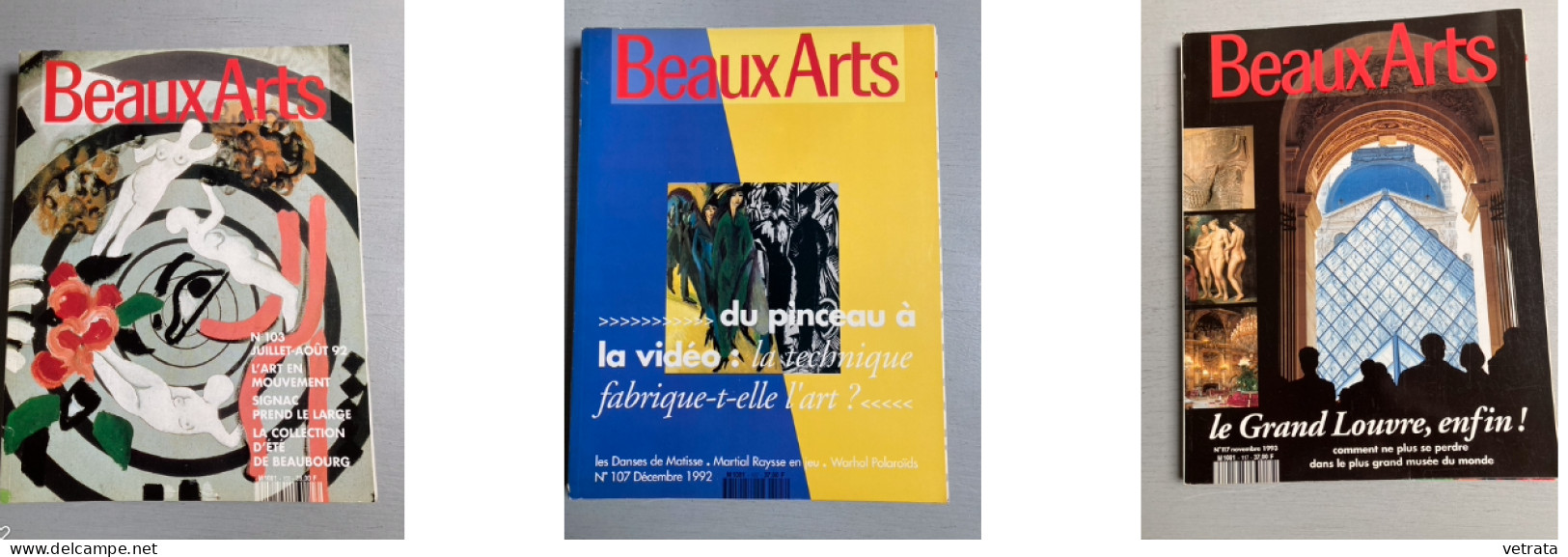 10 N° De Beaux Arts Dans Boite Reliure = N°80/87/89/96/97/100/103/107/117 & 121 (1990/94) (Biennale Venise-Bacon-Popova- - Andere & Zonder Classificatie