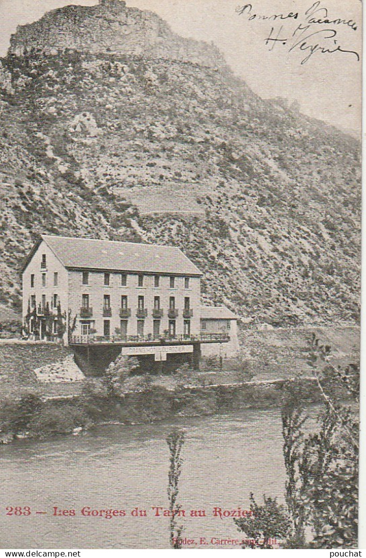 SO 11-(48) LES GORGES DU TARN AU ROZIER - GRAND HOTEL DU ROZIER - 2 SCANS - Gorges Du Tarn