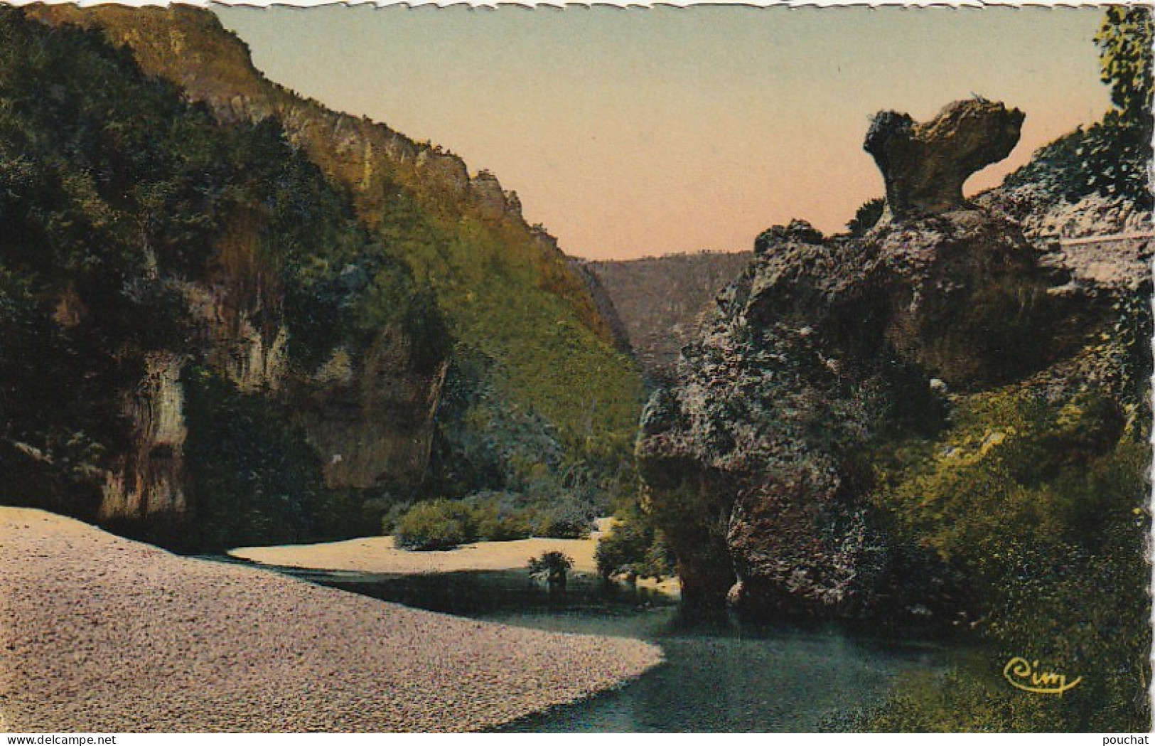 SO 11-(48) GORGES DU TARN - LE CHAMPIGNON - CARTE COULEURS  - 2 SCANS - Gorges Du Tarn