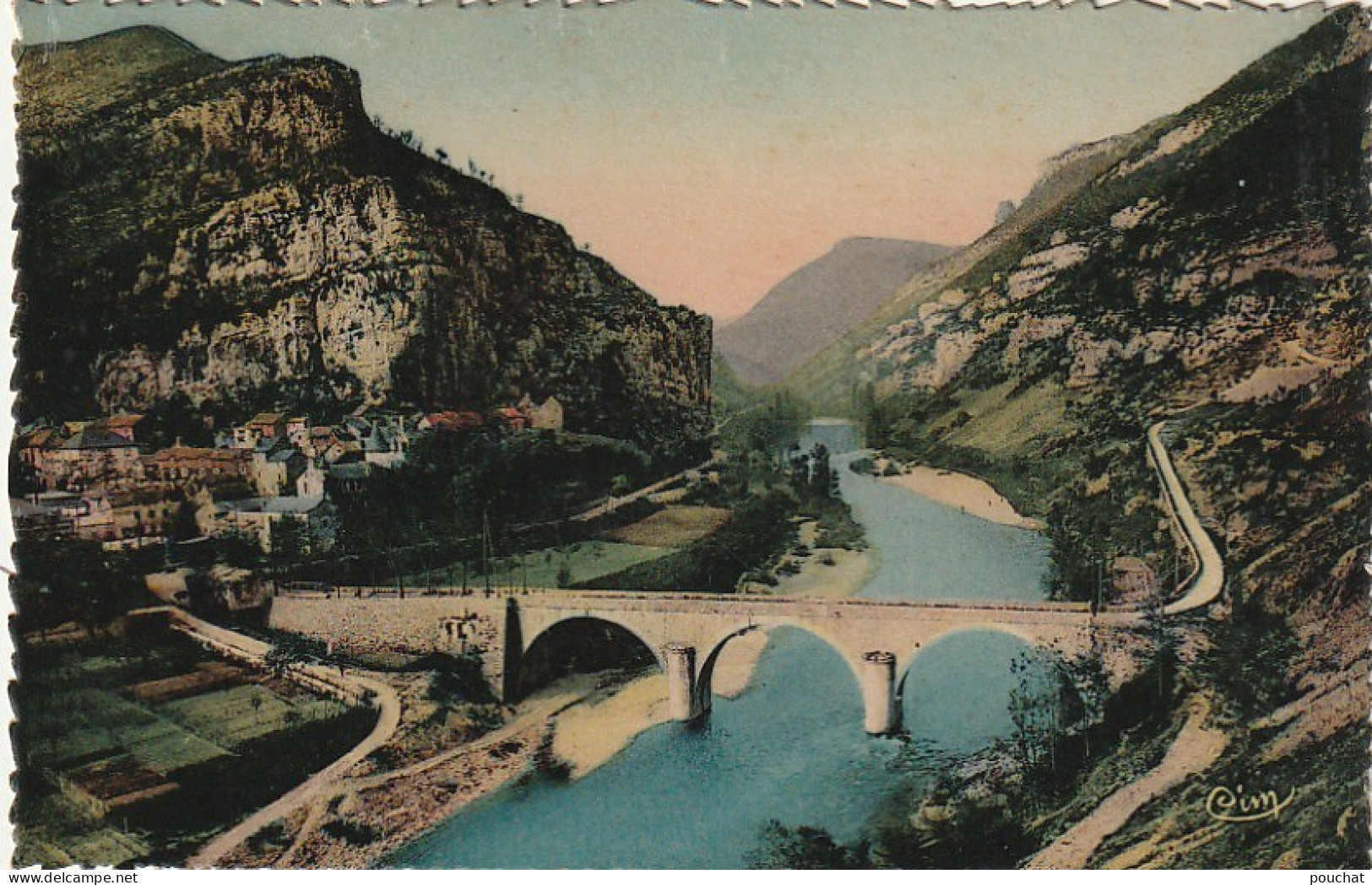 SO 11-(48) LA MALENE - GORGES DU TARN  A LA MALENE - CARTE COULEURS  - 2 SCANS - Other & Unclassified