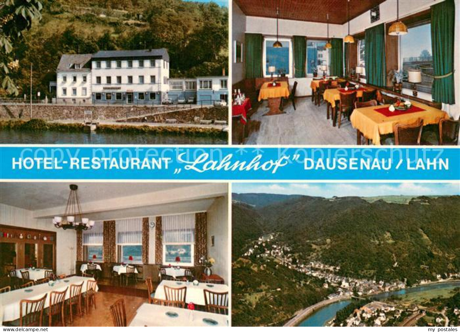 73723205 Dausenau Hotel Restaurant Lahnhof Gastraeume Fliegeraufnahme Dausenau - Sonstige & Ohne Zuordnung