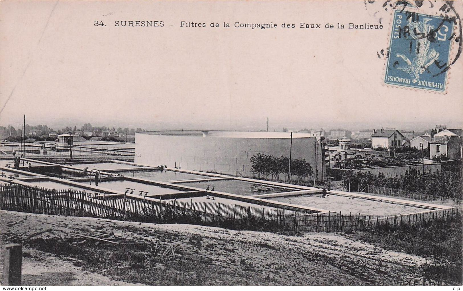 Suresnes  - Filtres Des Compagnies Des Eaux De La Banlieu -  CPA °J - Suresnes