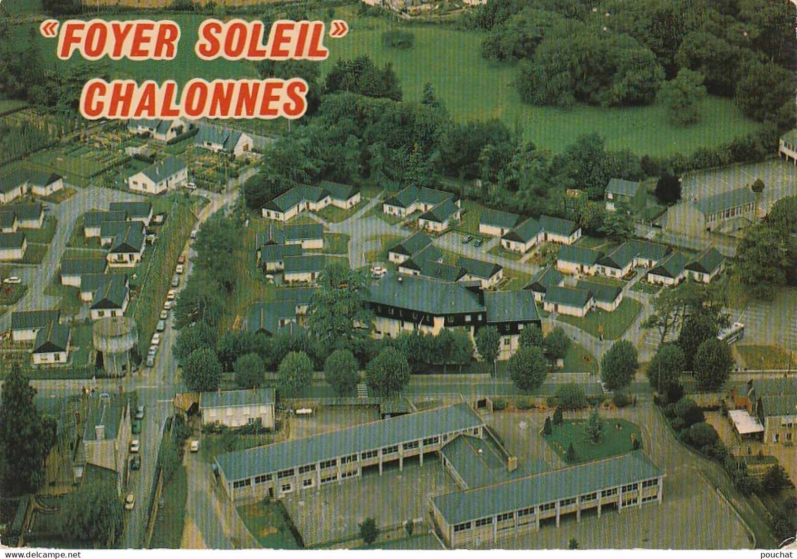 SO 12-(49) CHALONNES SUR LOIRE - " LE FOYER SOLEIL " - VUE AERIENNE - CARTE  COULEURS - 2 SCANS - Chalonnes Sur Loire