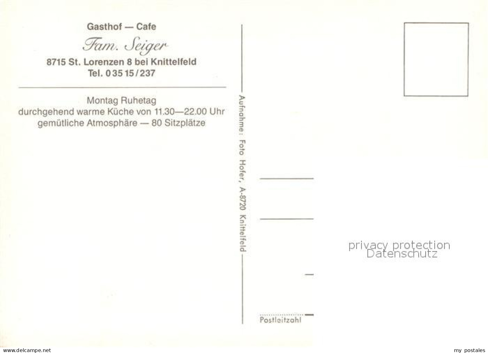 73723195 St Lorenzen Murau Gasthof Seiger Cafe Gastraeume  - Other & Unclassified