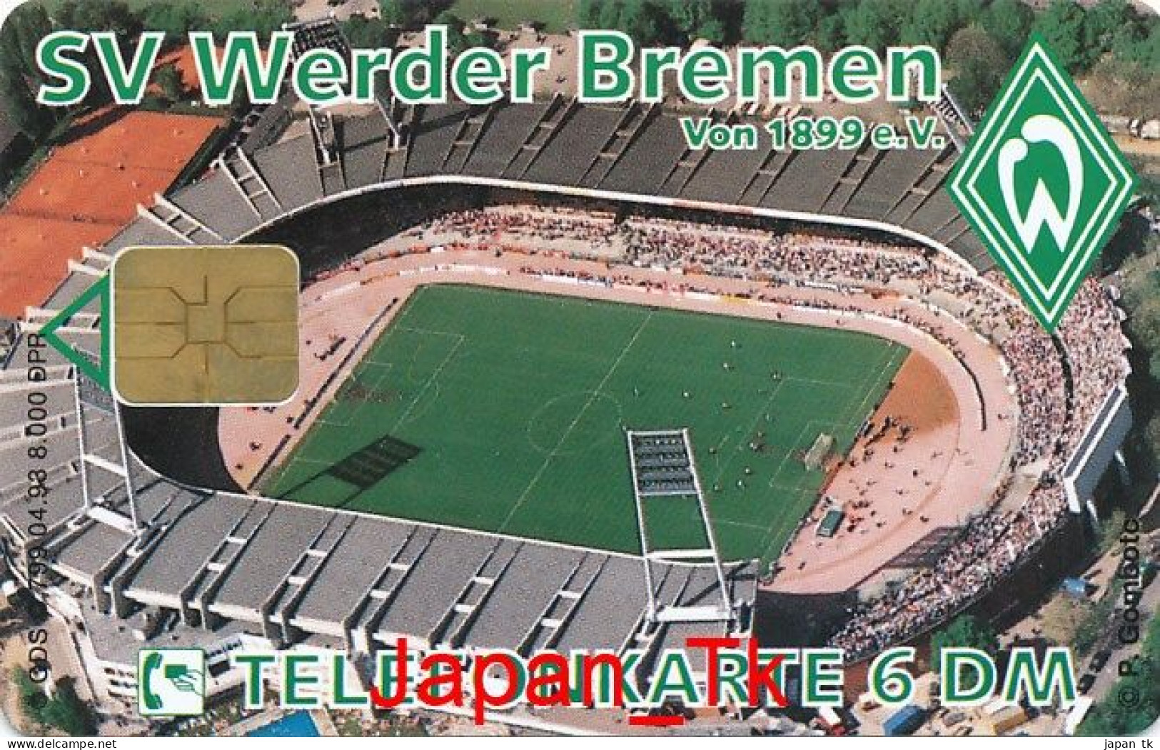 GERMANY O 799 93 SV Werder Bremen- Aufl  8 000 - Siehe Scan - O-Reeksen : Klantenreeksen