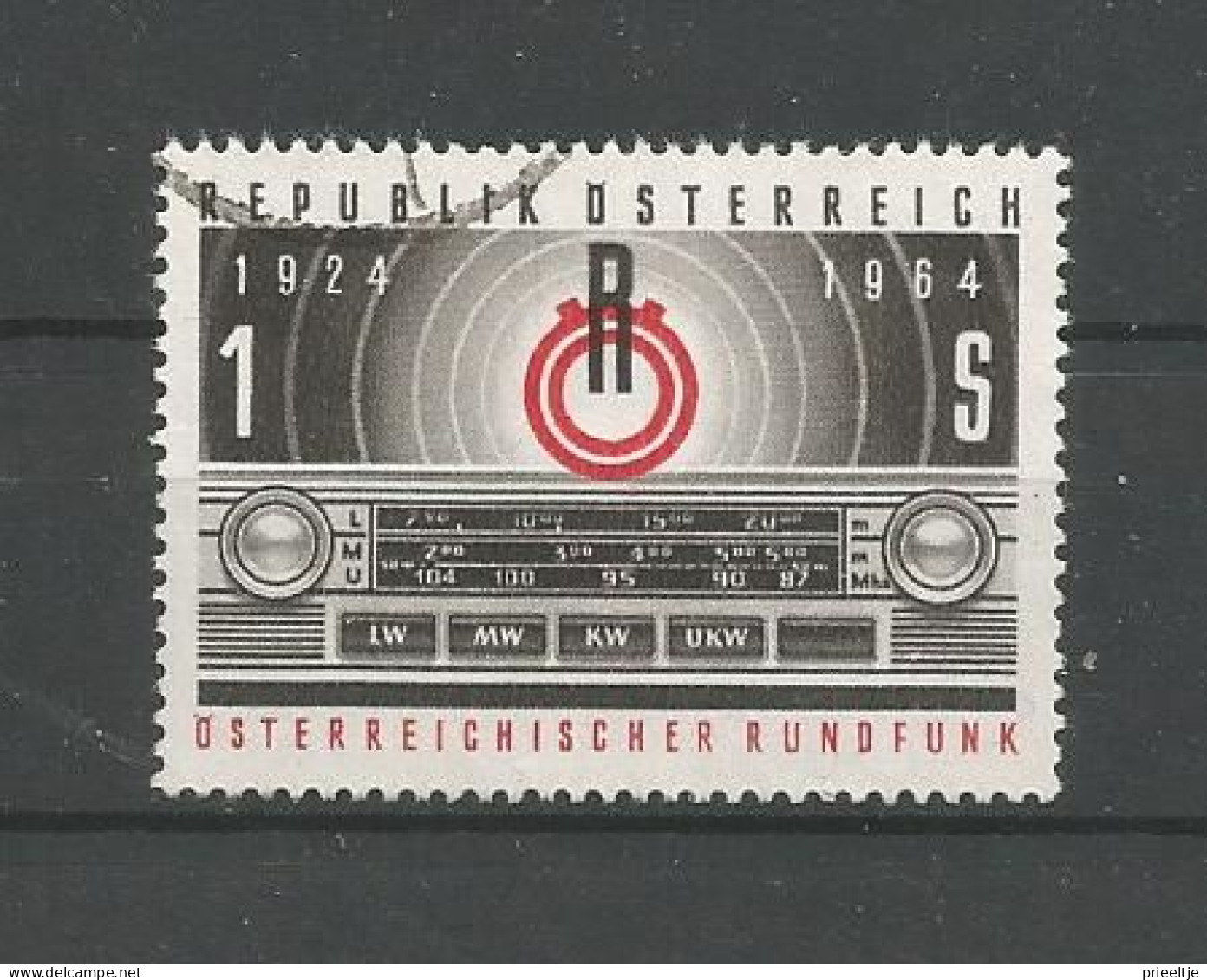 Austria - Oostenrijk 1964 Nat. Radio 40th Anniv. Y.T. 1011 (0) - Gebruikt