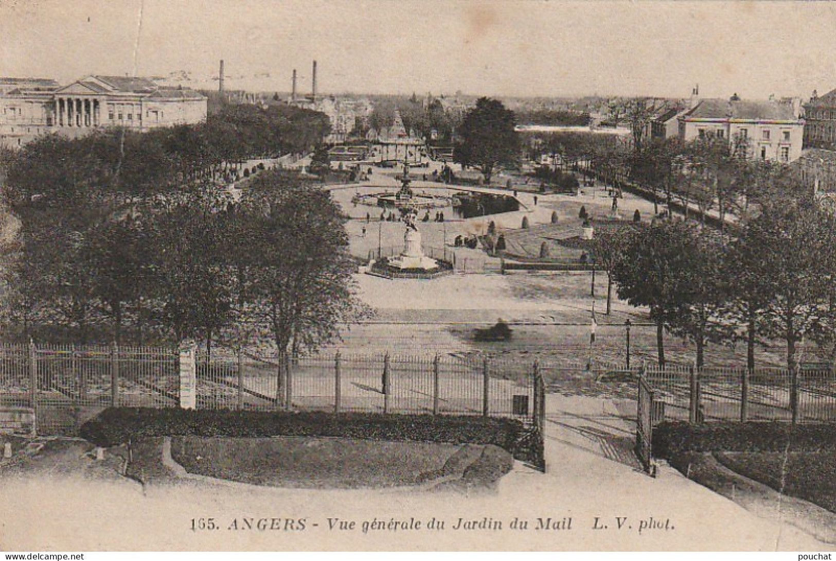 SO 12-(49) ANGERS - VUE GENERALE DU JARDIN DU MAIL - 2 SCANS - Angers