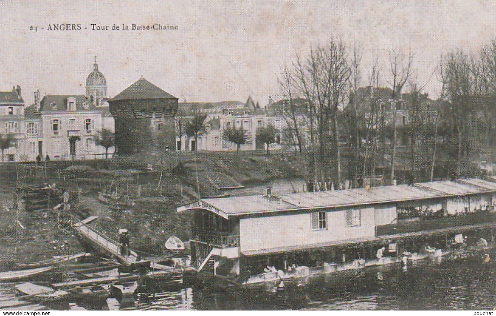 SO 12-(49) ANGERS - TOUR DE LA BASSE CHAINE - BATEAU LAVOIR - 2 SCANS - Angers