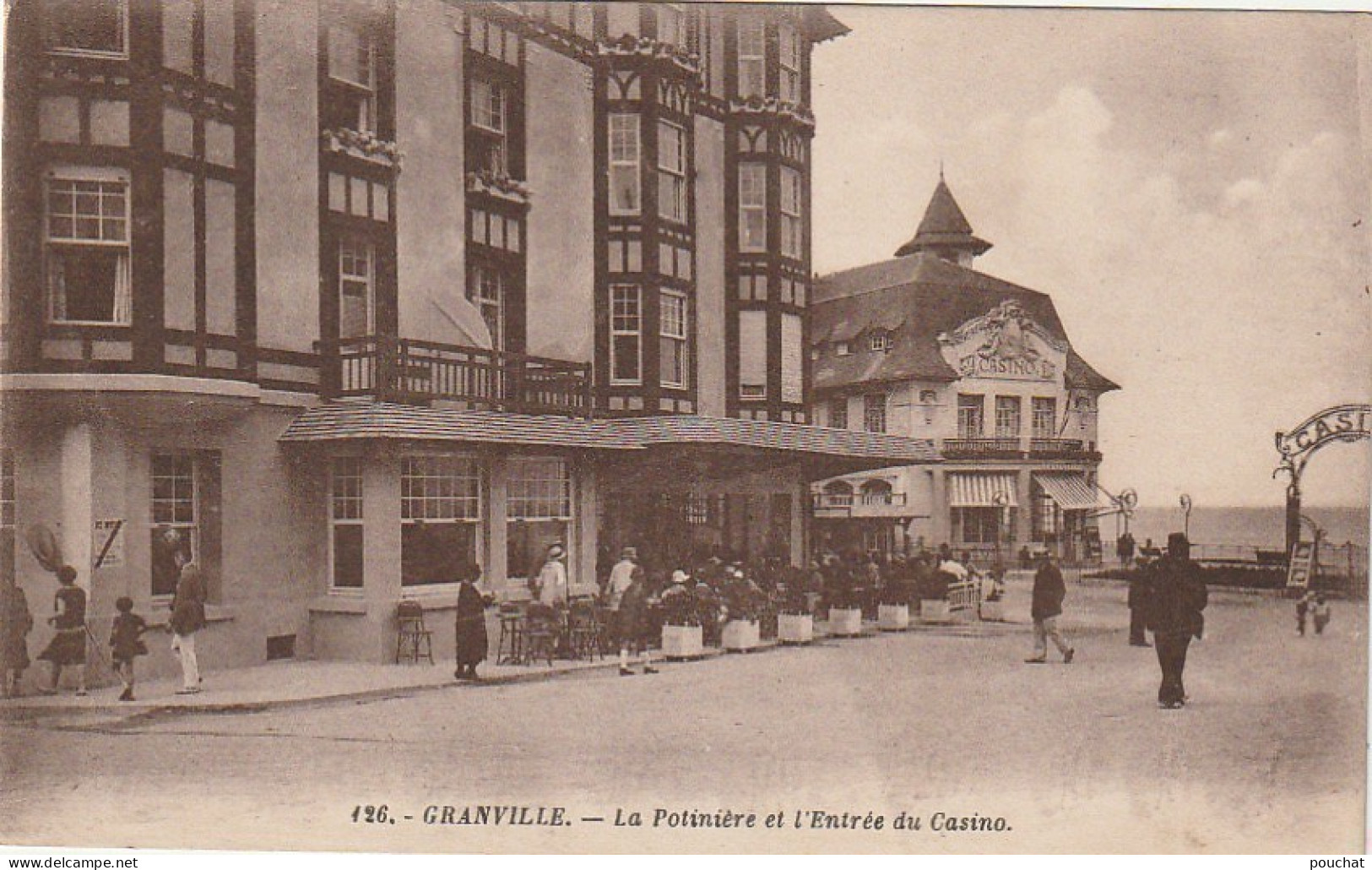 SO 13-(50) GRANVILLE - LA POTINIERE ET L' ENTREE DU CASINO - ANIMATION - 2 SCANS - Granville