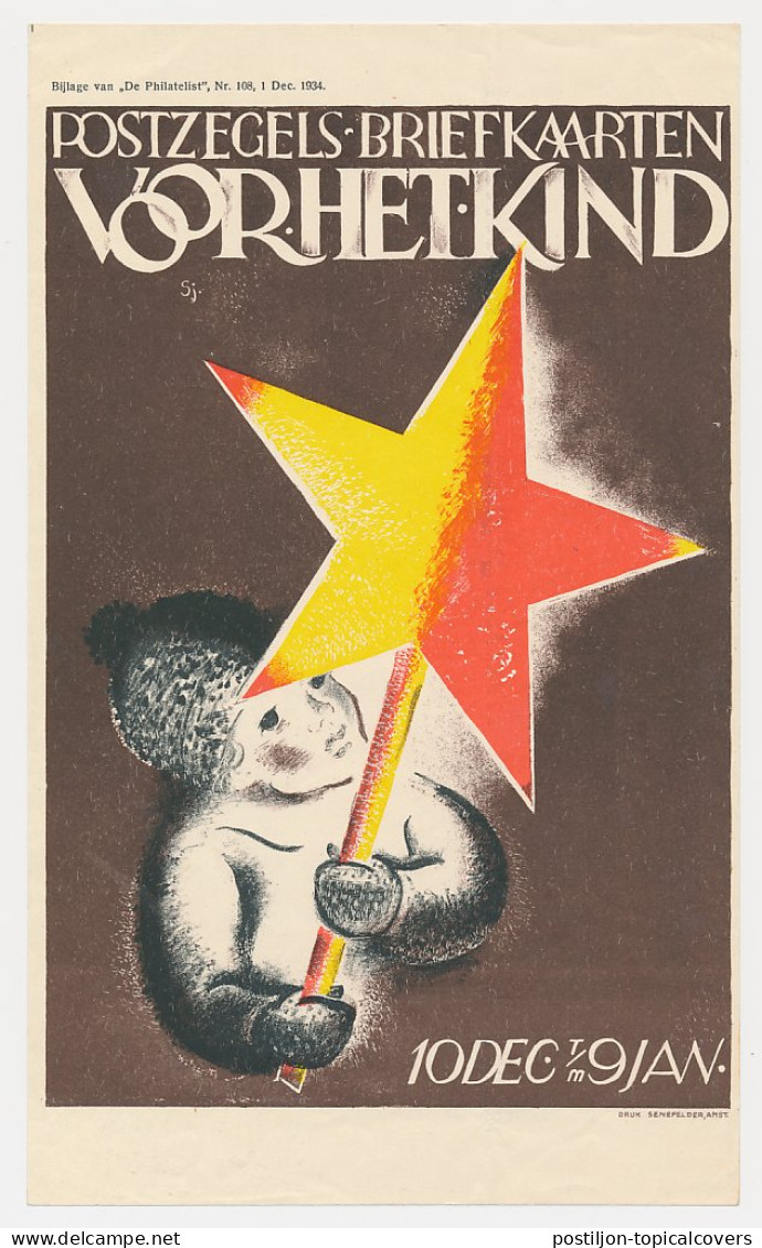 Affiche Em. Kind 1934 - Bijlage De Philatelist - Unclassified