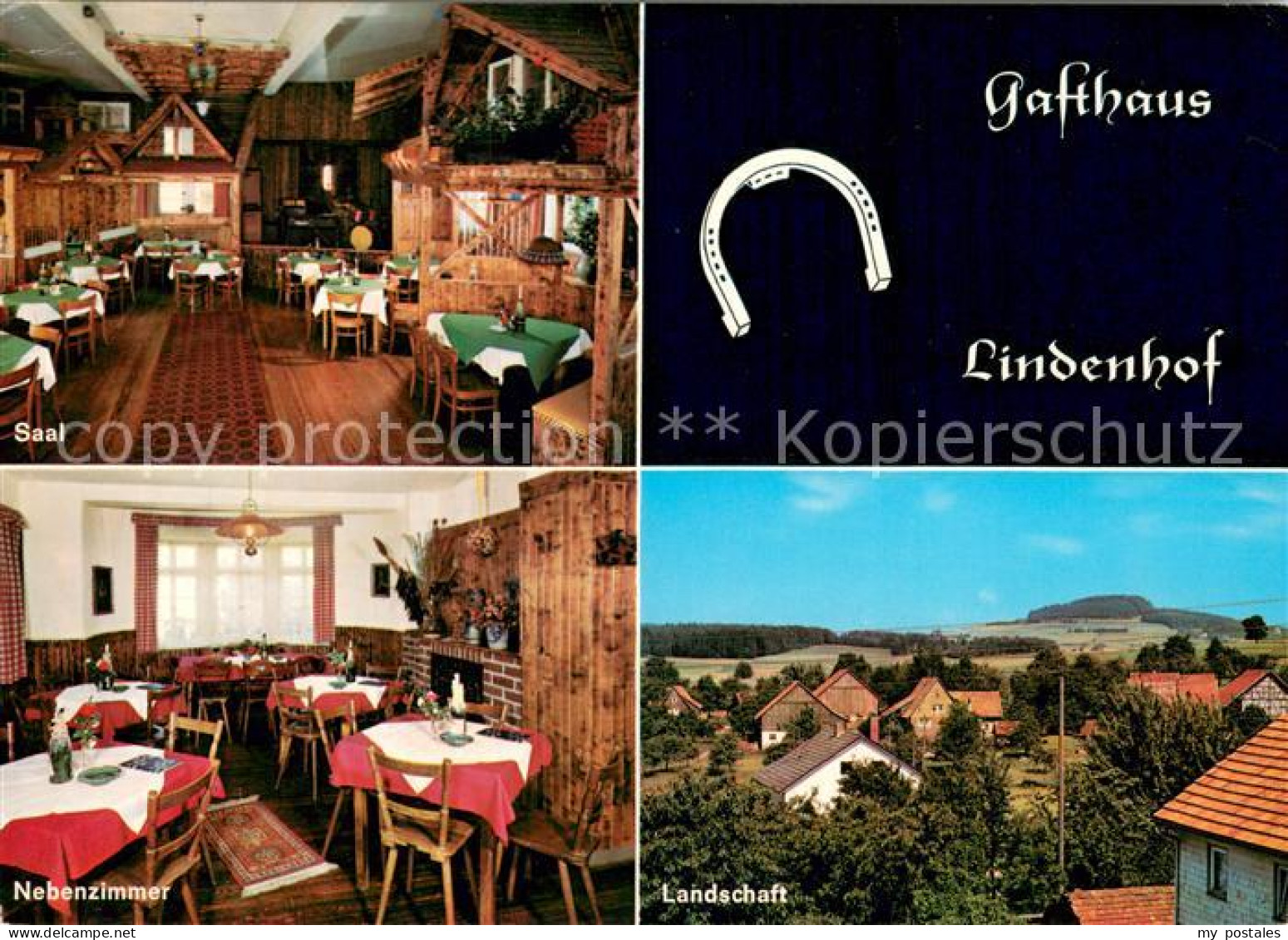 73723174 Oberdielbach Gasthaus Lindenhof Saal Nebenzimmer Landschaft Oberdielbac - Other & Unclassified