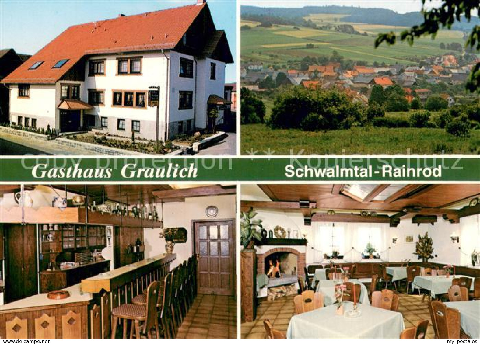 73723172 Rainrod Alsfeld Gasthaus Graulich Gastraum Bar Panorama Rainrod Alsfeld - Sonstige & Ohne Zuordnung