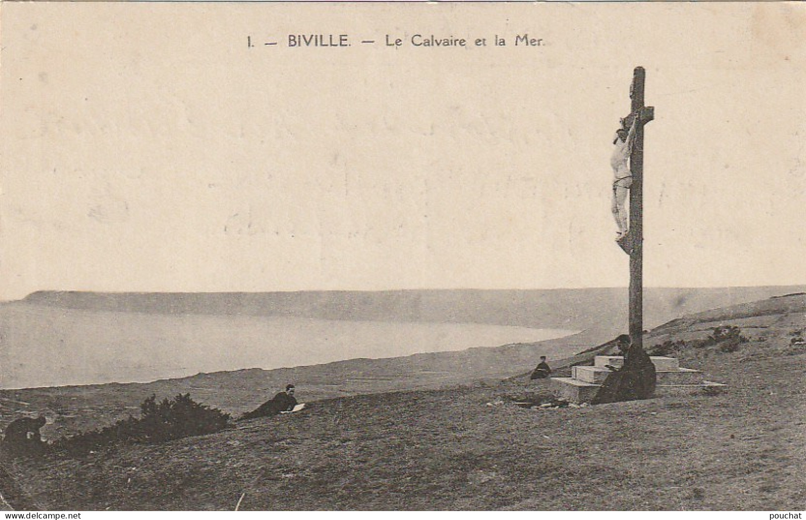 SO 13-(50) BIVILLE - LE CALVAIRE ET LA MER  - 2 SCANS - Other & Unclassified