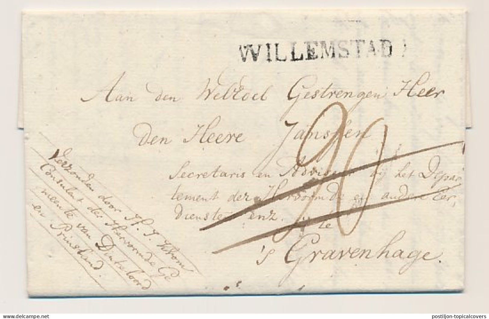 WILLEMSTAD - S Gravenhage 1827 - ...-1852 Prephilately